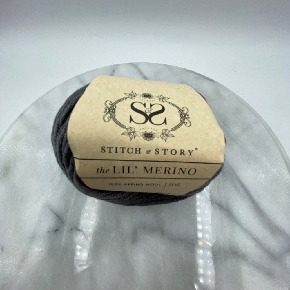 Stitch & Story 50g The Lil' Merino Wool Yarn Pebble Grey LL517 8010crochet knit